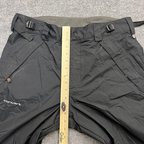 Columbia Convert Omni-Tech Snow Pants Mens Medium Black Waterproof Ski Snowboard - Picture 13 of 16